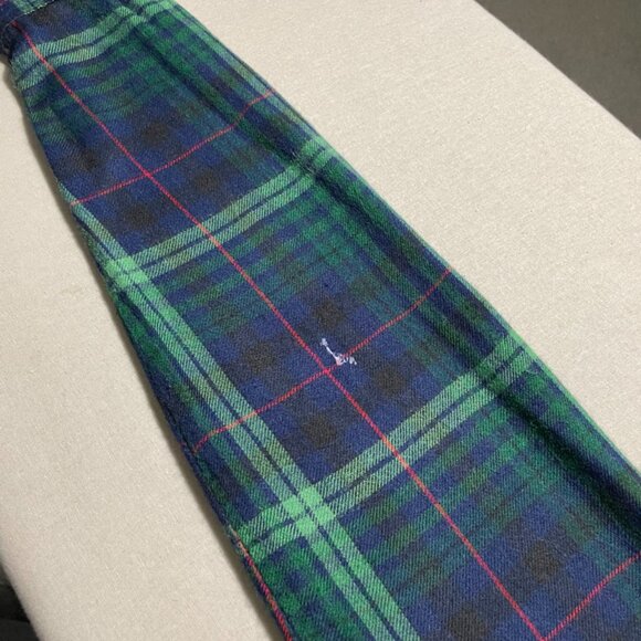 American Eagle Button-down Flannel Plaid - Blue/Green S - Picture 6 of 10